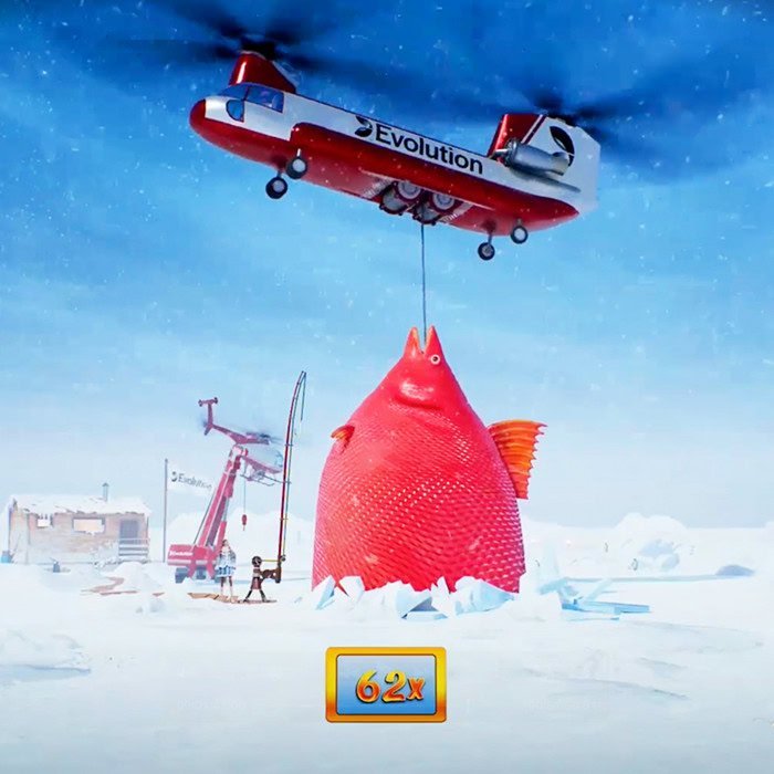 Ice fishing live casino, ice fishing gambling game