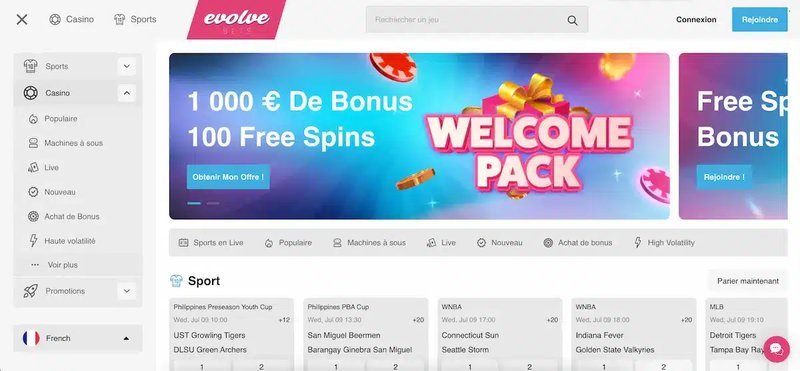 Guide de evolve casino login